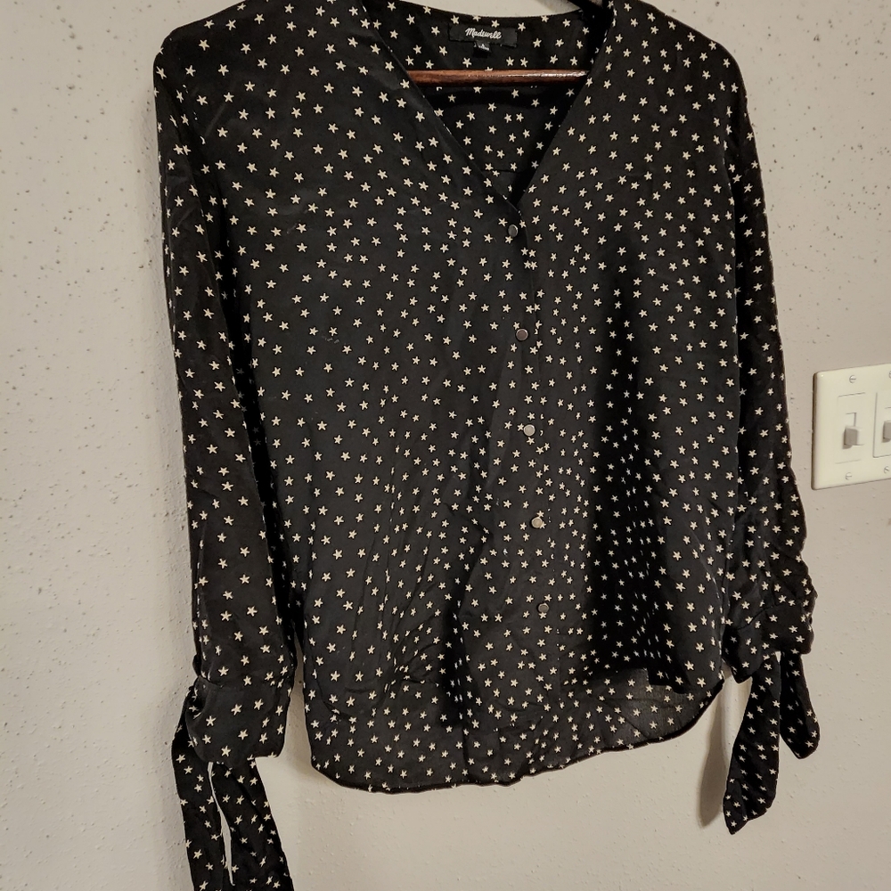 Madewell Star Print Blouse